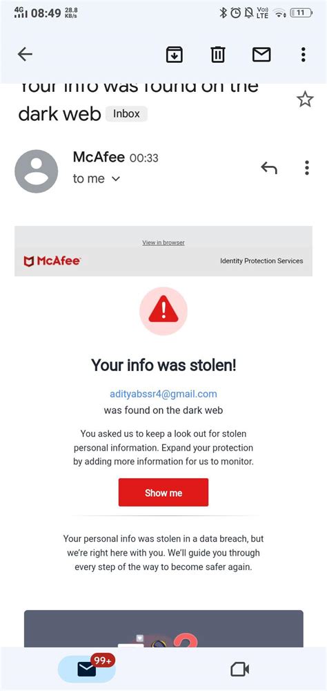 is info@smtx.mcafee.com legit